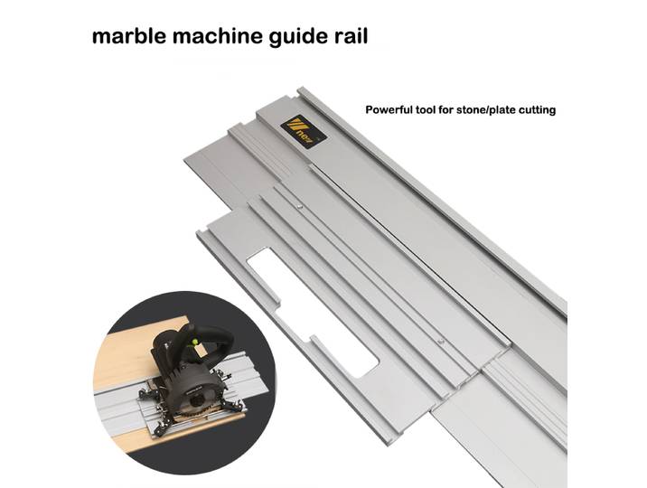 Rail de guidage de scie circulaire pour le travail du bois, Machine à marbre, règle de guidage, coupe auxiliaire linéaire universelle, bricolage de pierre pour le travail du bois
