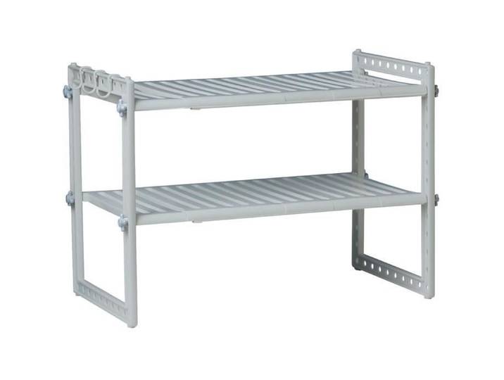 Rangement sous évier modulable - RAYEN - 41x70cm - Extensible - Modulable - Gris clair