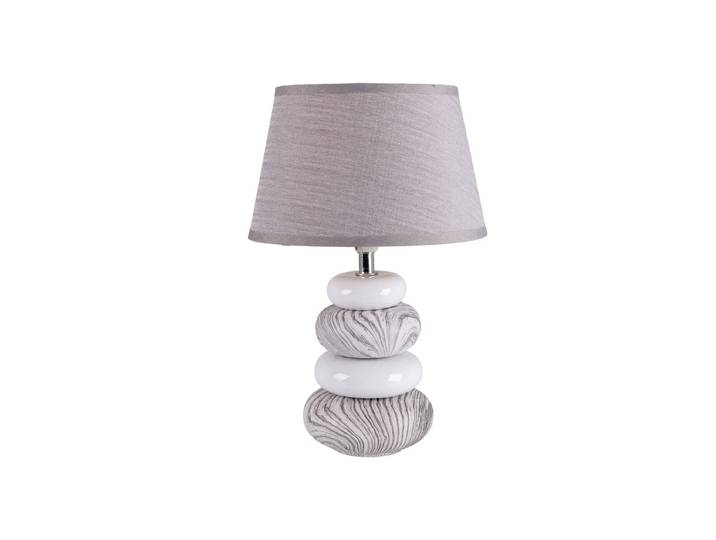 Näve Stoney Tischleuchte Keramik Grau 31 cm
