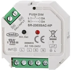 SIGOR Dimmer DALI für Doseneinbau, 1 Kanal x 8A, 100-240V, LED / NV-Halogen max. 200W, HV-Halogen max. 400W SIG-9054301