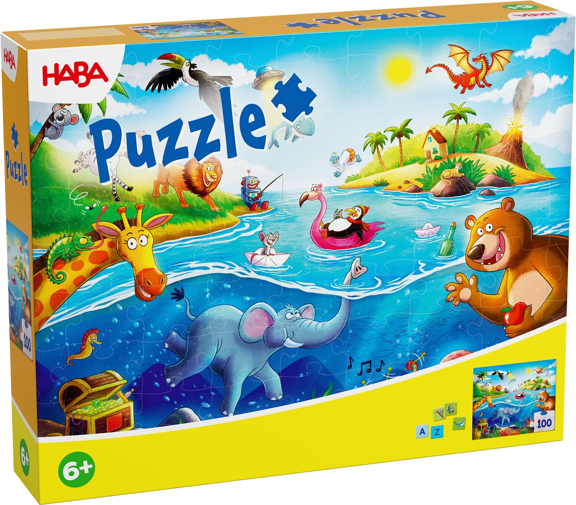Puzzle HABA "ABC", bunt, Puzzles, Kinder, Motiv