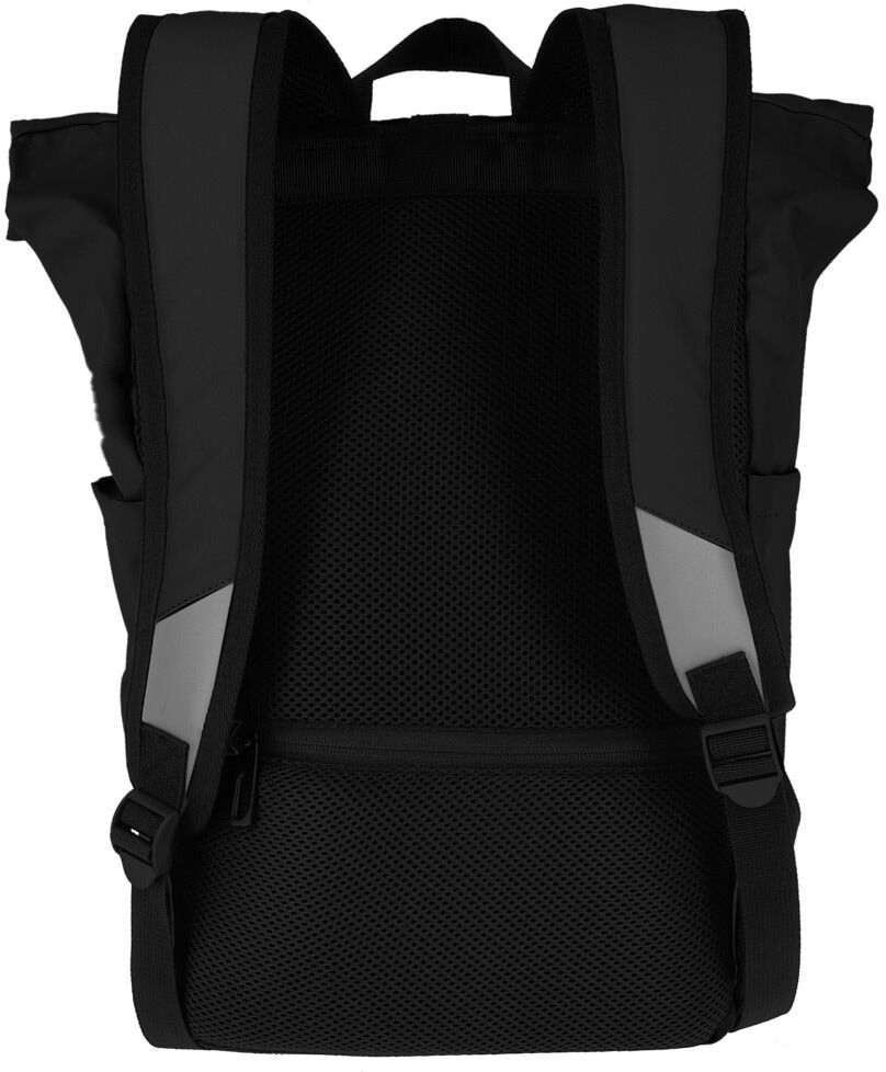 Freizeitrucksack TRAVELITE "BASICS Roll-Up Rucksack aus Plane", Damen, Gr. B/H/T: 26cm x 60cm x 15cm, schwarz, Polyester, unifarben, Rucksäcke Freizeitrucksack, mit variablem Roll-Up-Verschluss schwarz B/H/T: 26cm x 60cm x 15cm