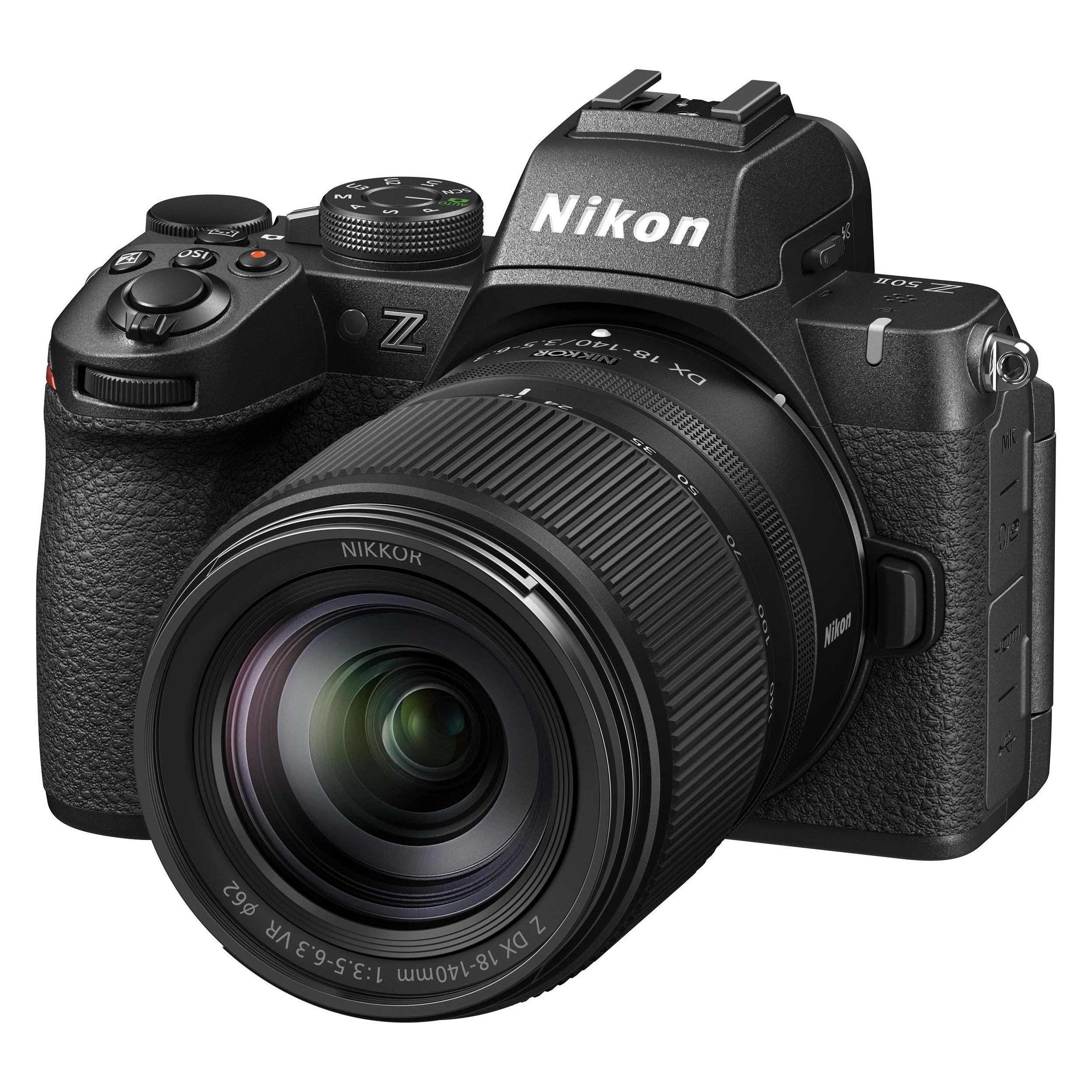 Nikon Z50II Kit DX 18-140 VR (18 - 140 mm, 20.90 Mpx, DX) (VOA150K003)