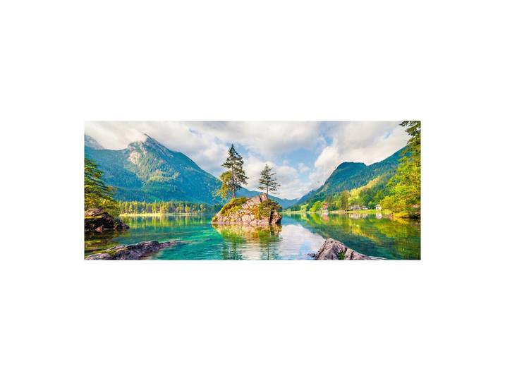 Glasbild Emerald Lake Multicolor ca. 125x50cm
