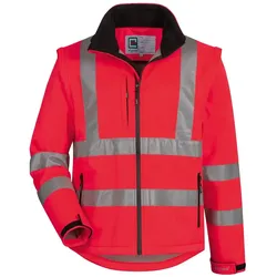 Warnschutz Softshelljacke 2-in-1 "CULLEN"rot - S - Rot