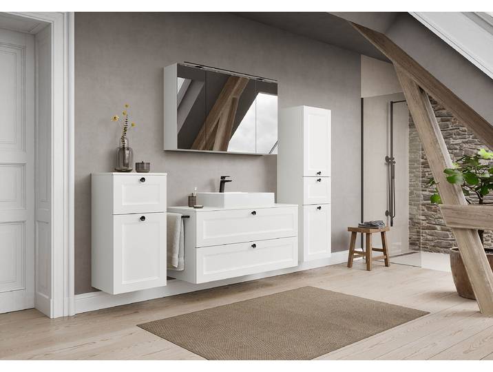 Waschtisch Cascada Typ B 120cm Weiß/Weiß