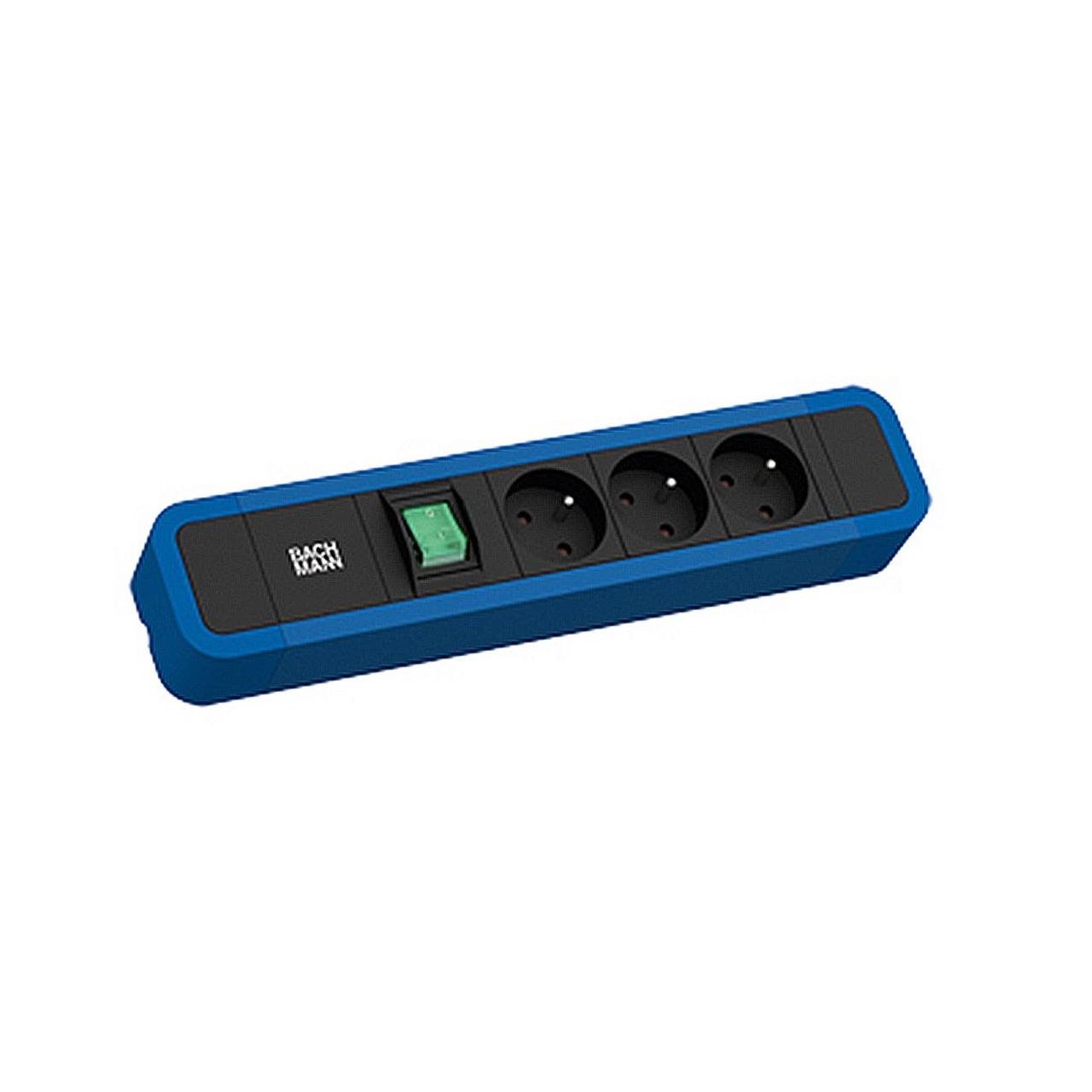Bachmann BACH Steckdosenleiste (3x, CEE 7/16, CEE 7/3, CEE 7/5, CEE 7/7, Typ 13, Typ 23, 2 m) (350.325)