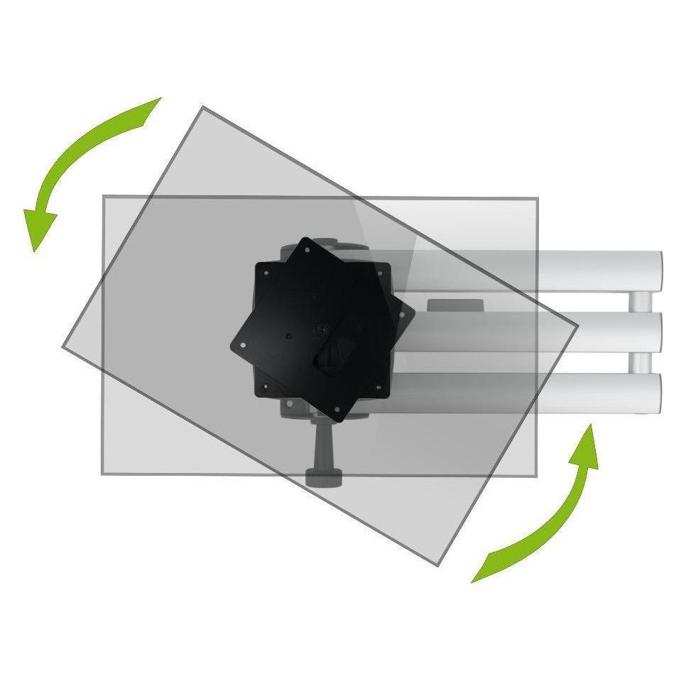 MonLines MPH001 Pivot 90 Grad drehbare Adapterplatte VESA 100x100 mm (Wand, 32") (MPH001)