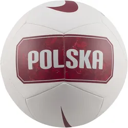 NIKE PZPN Polen Pitch Fußball Freizeitball 100 - white/noble red 5