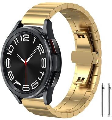 United Stainless Steel Watch Band Bamboo Link Replacement Strap For Smartwatches gold