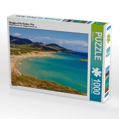 CALVENDO Puzzle Spiaggia di Su Giudeu, Chia 1000 Teile Puzzle quer | 1000 Teile Lege-Größe 64 × 48 cm Foto-Puzzle für glückliche Stunden