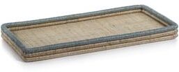 Zodax Laloma Coiled Rattan & Abaca Serving Tray