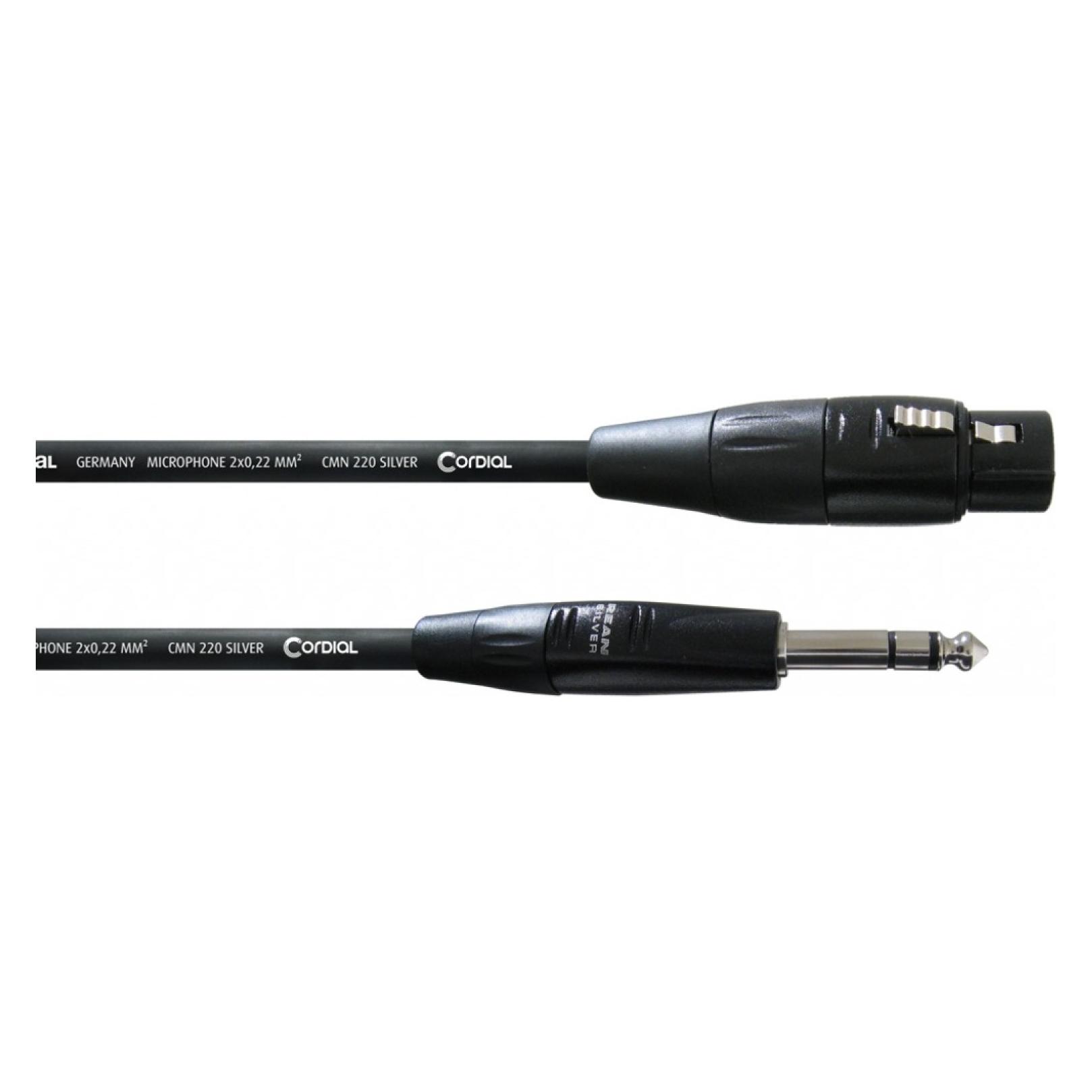 Cordial CIM 3 FV - Studiokabel SilverLine / Sym. Klinken-Verbindungskabel (3 m, Cinch Kabel) (CIM 3 FV)