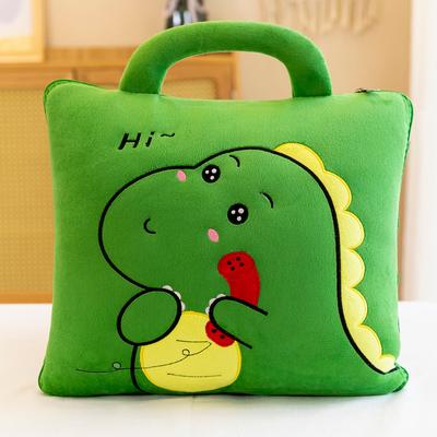 Shop Station Pillow Blanket Convertible Travel Cushion For Car, Office & Home green 63.0 39.4 In