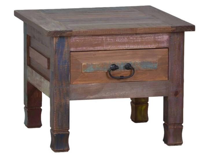 MiaMöbel Beistelltisch Cancun Massivholz Pinie Shabby Chic Mexiko Möbel Mexikanisch