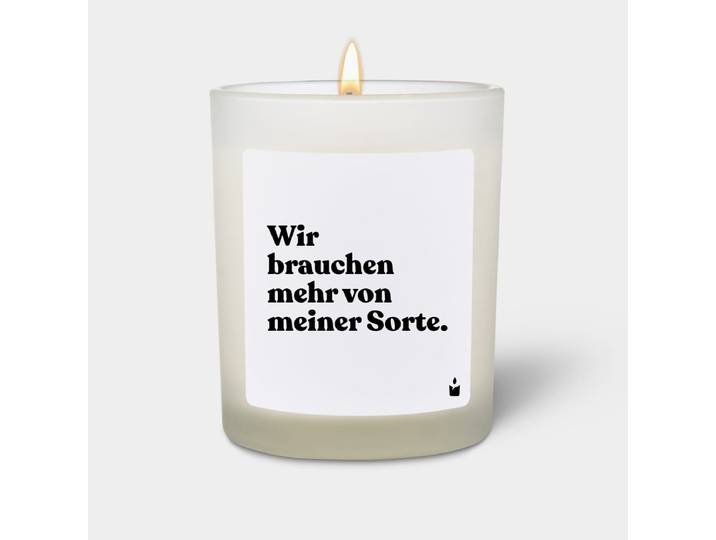 Duftkerze Weiss Woody Wir brauchen mehr von meiner Sorte.