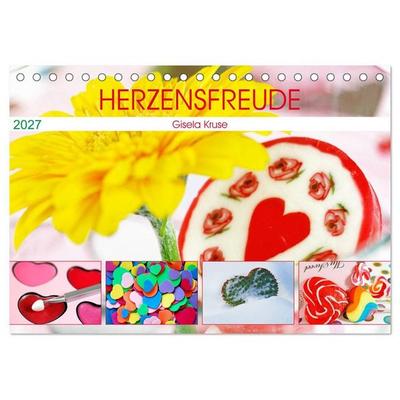 Herzensfreude (Tischkalender 2027 DIN A5 quer), CALVENDO Monatskalender