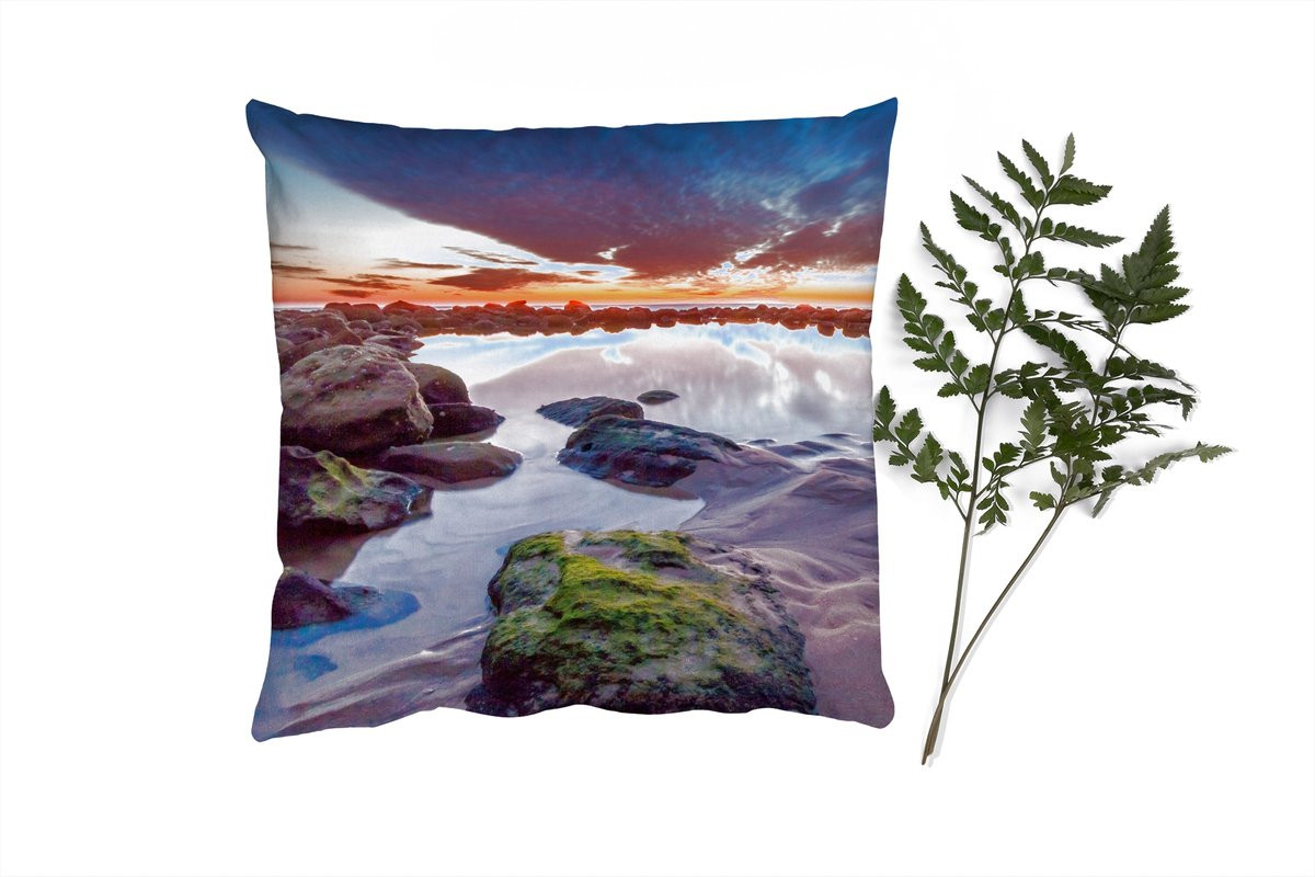 PillowMonkey Sierenkussen Rotsen en Water Natuur - 60 x 60 cm