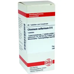 Chininum Sulfuricum D 6 Tabletten 80 St