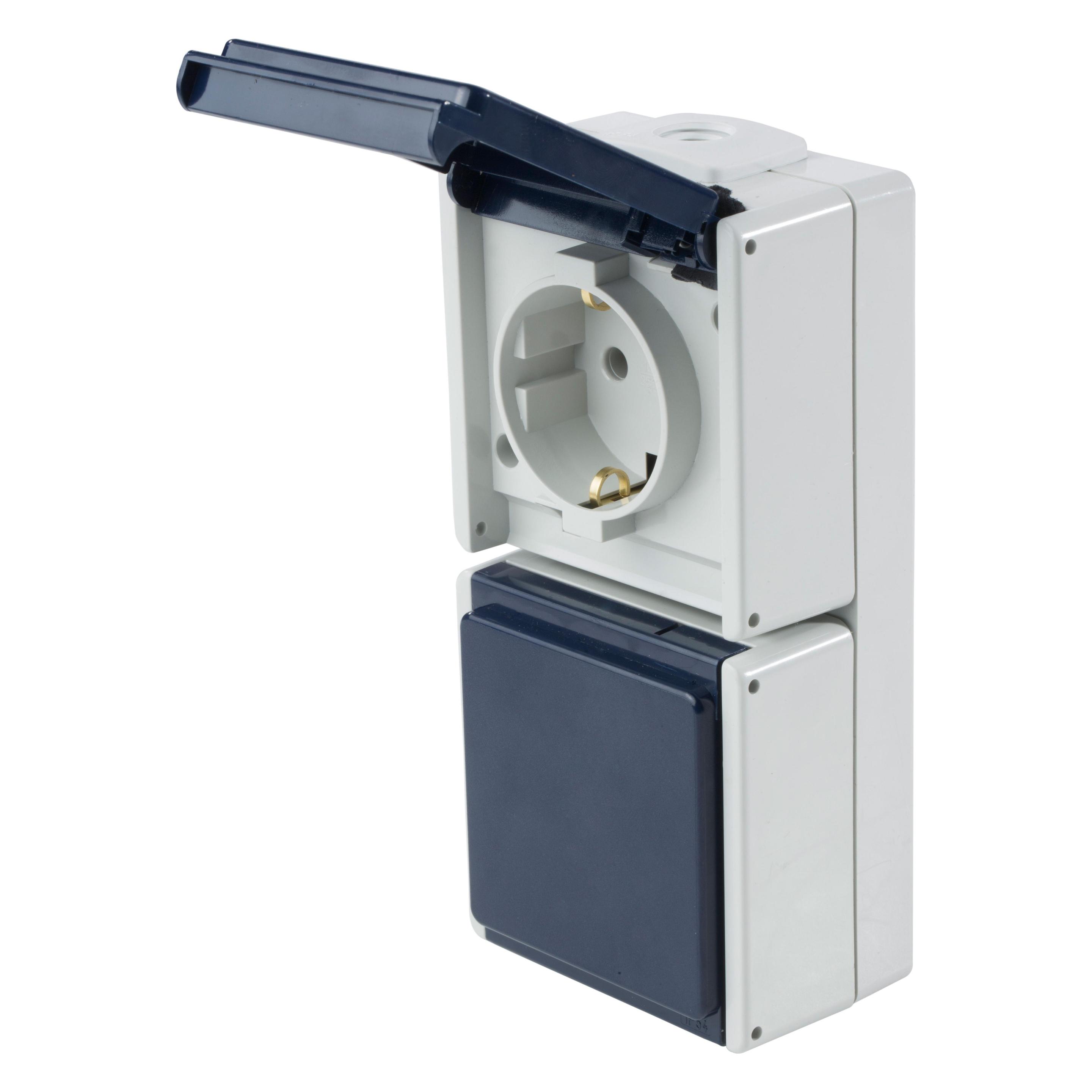 As - Schwabe Aufputz-Steckdose (62462)