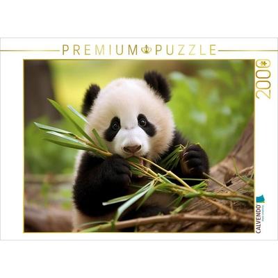 CALVENDO Puzzle Panda Jungtier | 2000 Teile Lege-Größe 90x67cm Foto-Puzzle für glückliche Stunden