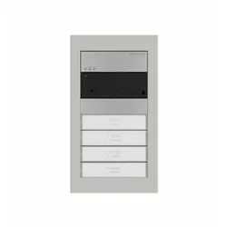 Comelit UT9152 Adapterrahmen für Dritthersteller, silber, 2-Module