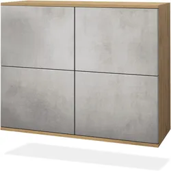KOMMODE Rova Beton Oxid Optik