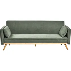 SCHLAFSOFA Stoff Hellgrün Asaa