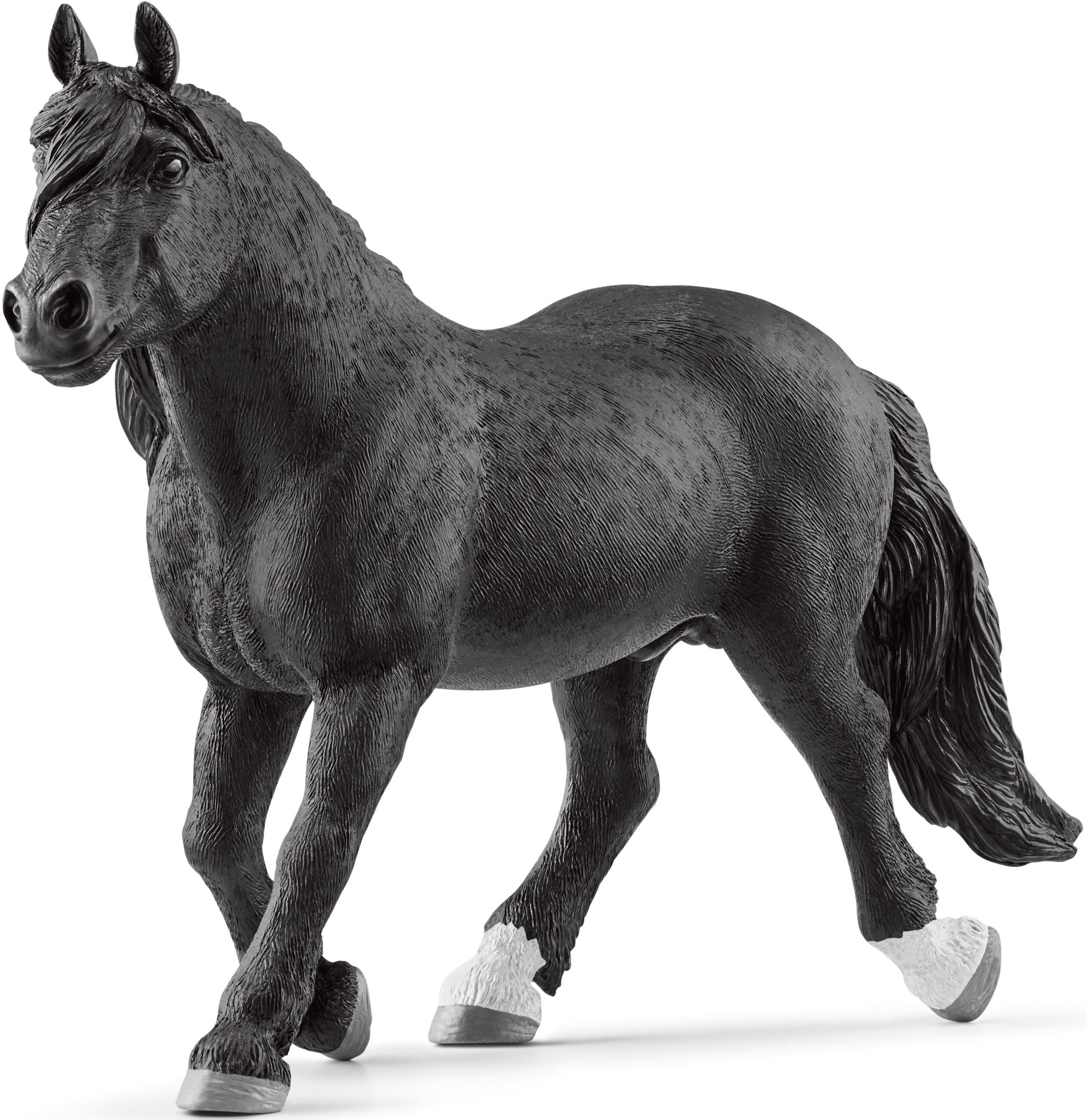 Spielfigur SCHLEICH "FARM WORLD, Noriker Hengst (13958)", schwarz, Spielfiguren, Kinder, Kunststoff, Spielfigur