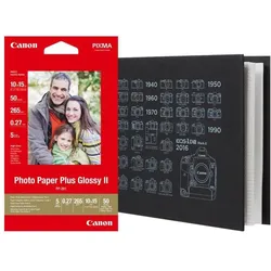 Canon PLUS - Fotopapier und Fotoalbum (270 g/m2, 10 x 15 cm), Fotopapier, Weiss