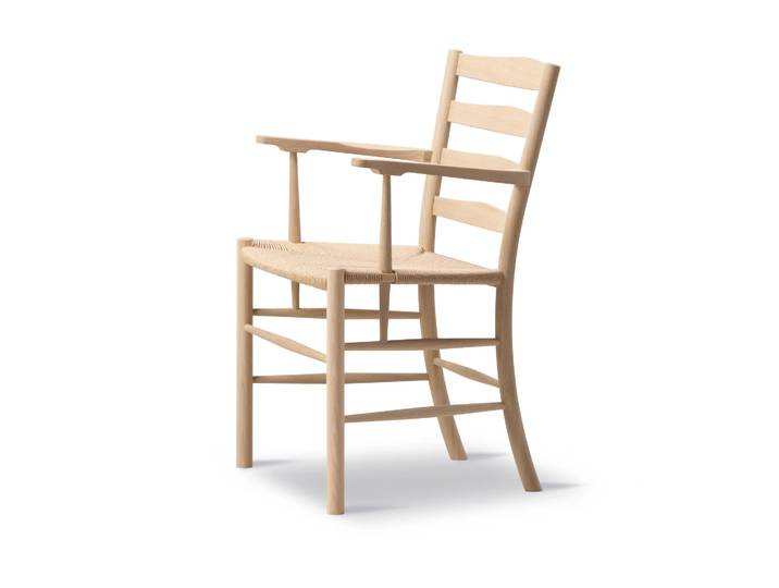 Fredericia Furniture Fauteuil Klint Tressé naturel-chêne savonné