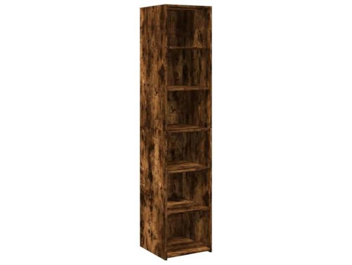 GFMGUEMV Highboard Räuchereiche 40x41x185 cm Holzwerkstoff Mit Wandhalterung, viel Stauraum, pflegeleichte Oberfläche, modernes Design