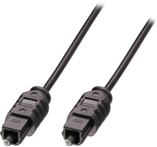 LINDY Toslink Digital-Audio Anschlusskabel [1x Toslink-Stecker (ODT) - 1x Toslink-Stecker (ODT)] 2.00 m Schwarz