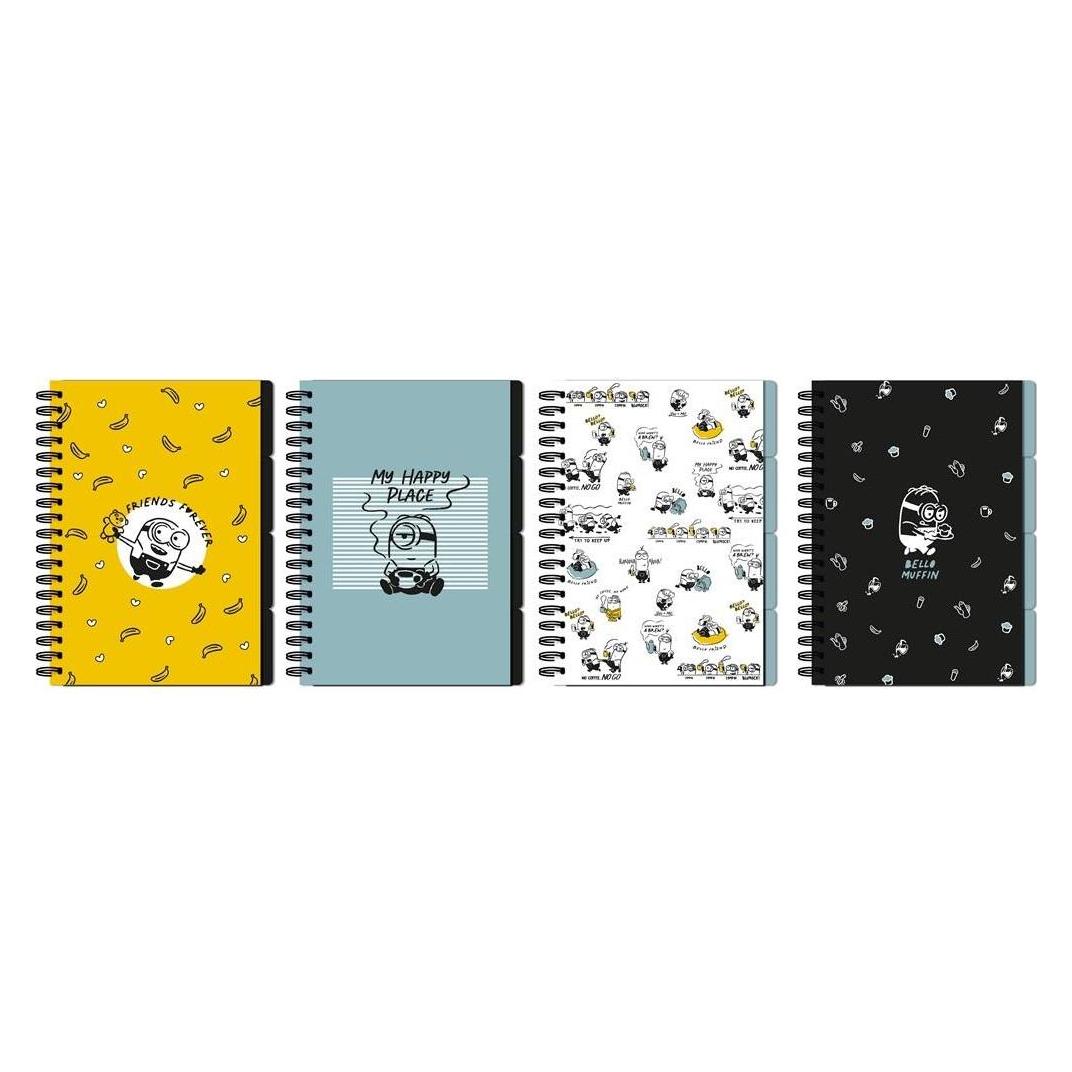 Beniamin Spiralnotizbuch B5/96K kariert Minions (B5, Kariert, Weicher Einband) (54623731)