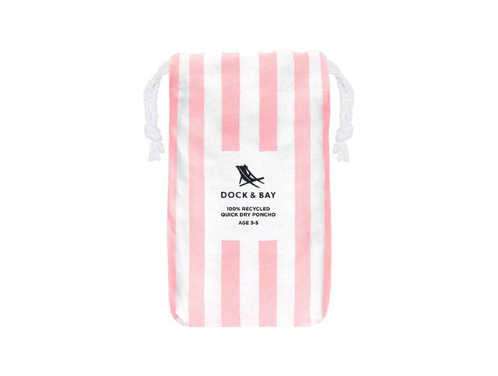 Dock&Bay Kinder-Poncho 3-5 Malibu Pink