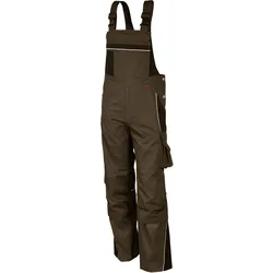 QUALITEX HIGH QUALITY WORKWEAR Latzhose PRO haselnuss/kastanie Damen: 40 Herren: 46