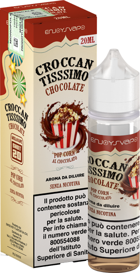 EnjoySvapo Croccantissimo Chocolate Liquido Shot 20ml Pop Corn Cioccolato