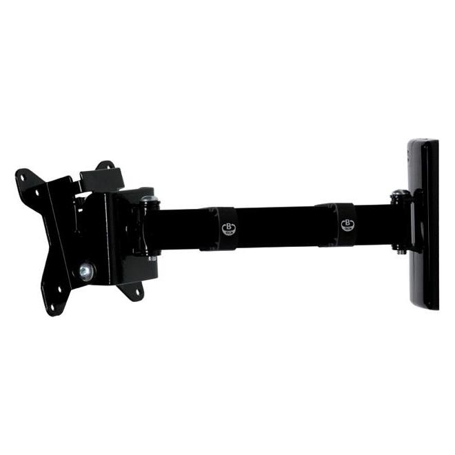 b-tech BT7512 - Befestigungskit (Wandbefestigung, Gelenkarm) für Flat Panel - Schwarz - (Wand, 15 kg) (BT7512/PB)