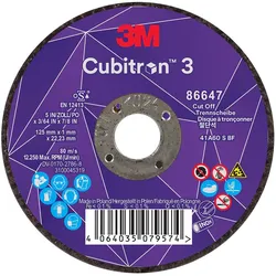 3M, Sägeblatt, Trennscheibe Inox 125x1.0 mm gerade