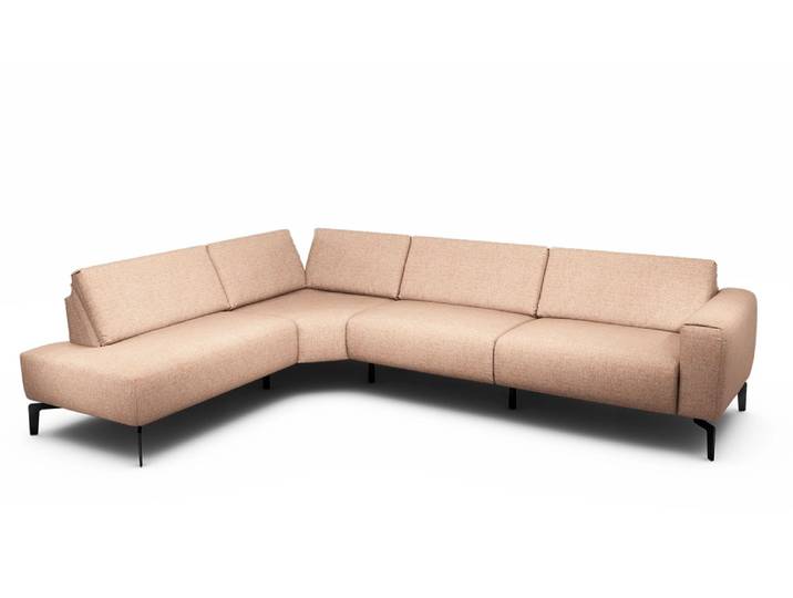 Ecksofa Cosy1, Sensoo, rosegold, Textil