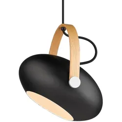 Halo Design Schwenkbare Pendelleuchte DC Schwarz/Eiche Ø18cm