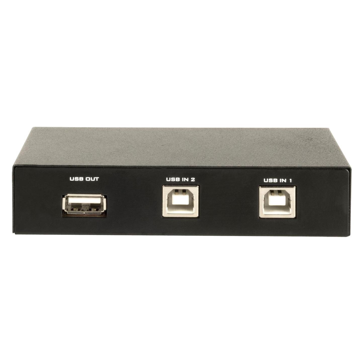 Default USB2 share hub, 2 PC/1 printer manuel knapper (CMP-SWITCH4)