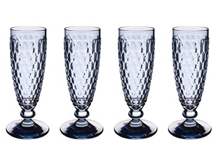 Villeroy & Boch Boston Coloured 4er Set Sektglas blau