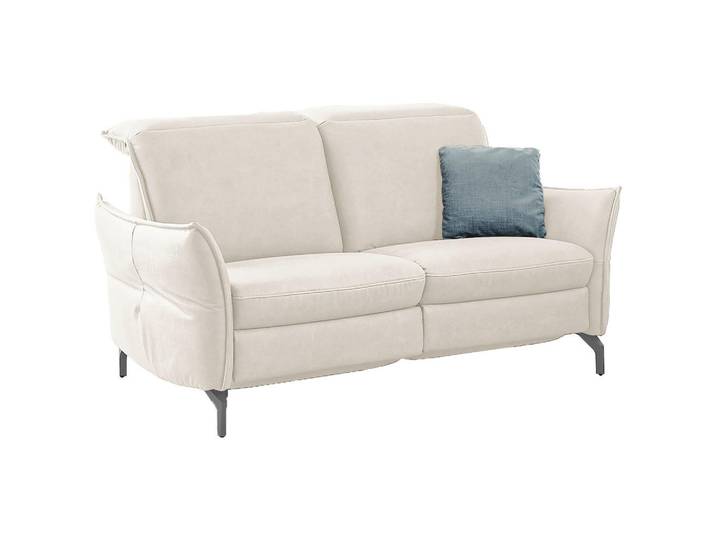 Livetastic 2-Sitzer-Sofa, Hellgrau, Metall, 154x89x109 cm, Made in EU, Hocker erhältlich, Armteil links, rechts, Wohnzimmer, Sofas & Couches, Sofas, 2-Sitzer Sofas