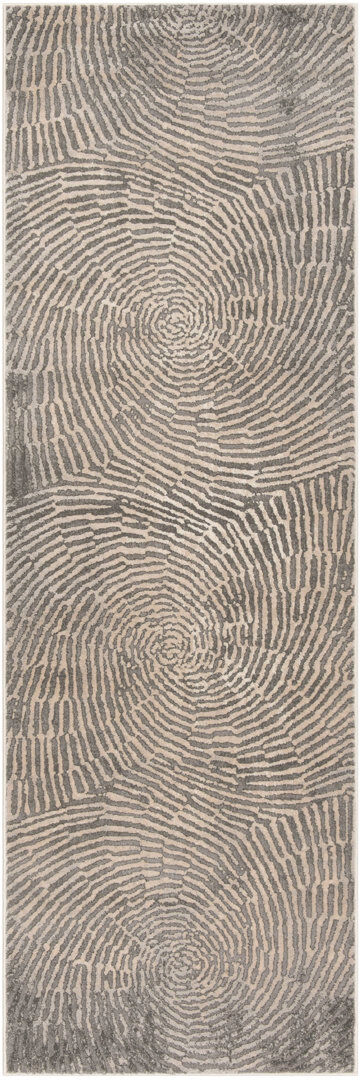 Hykkon Noelia Area Rug Brown Runner 79 x 244 cm