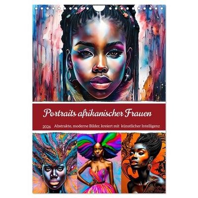 Portraits afrikanischer Frauen (Wandkalender 2026 DIN A4 hoch), CALVENDO Monatskalender