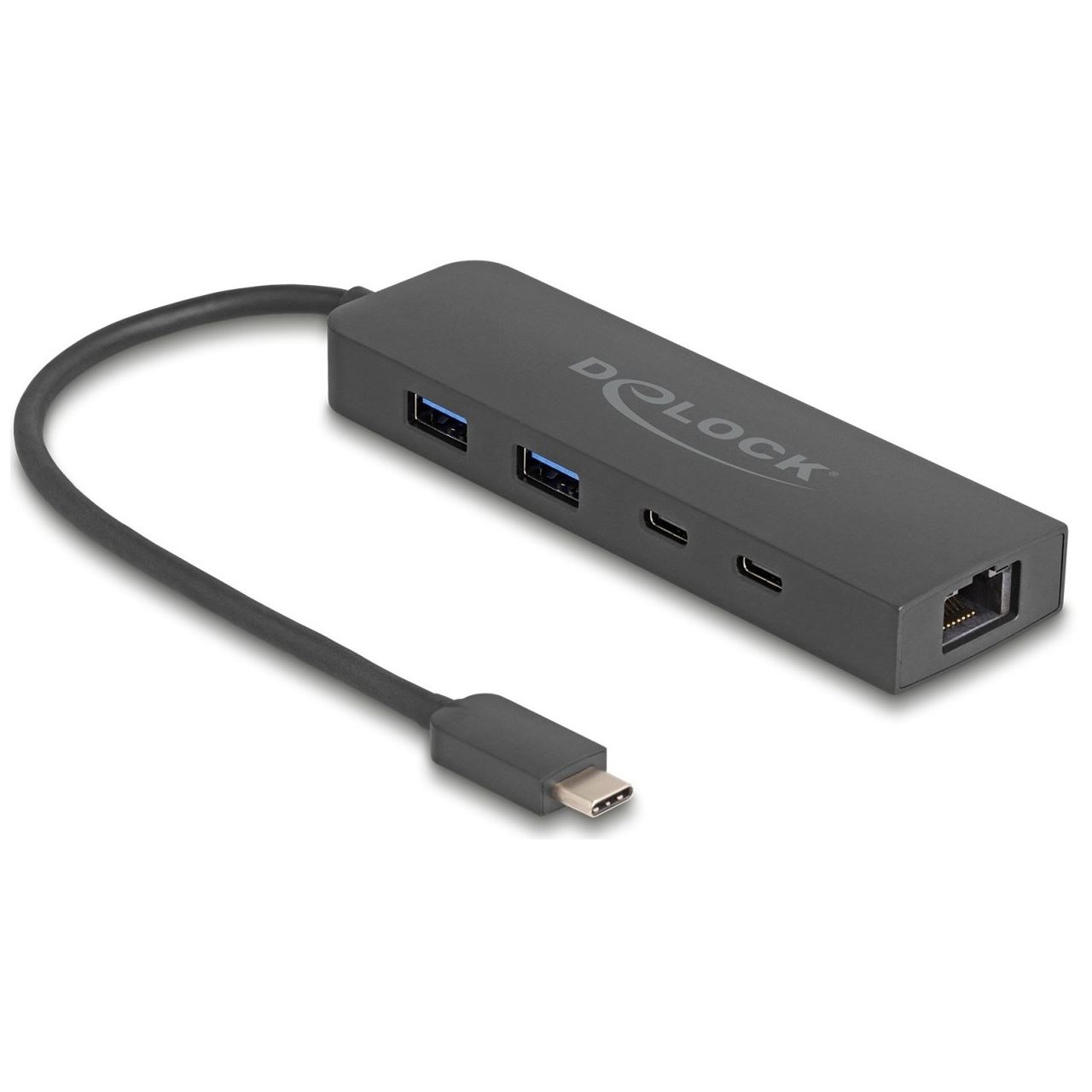 Delock 10 Gbps USB Hub mit 2,5 Gigabit LAN Port und PD 85 W