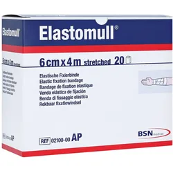 Elastomull 6 cmx4 m 2100 elastische Fixierbinde 20 St