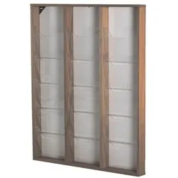 update displays Wand-Prospekthalter »WoodMagazine« 15x DIN A4 braun, 77.5x96.6x7.5 cm