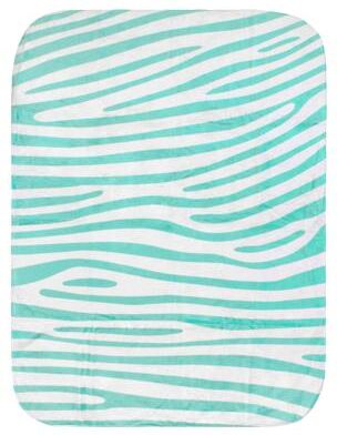 College Covers Zebra Print Throw Blanket